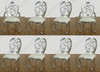 Silver Balloon Back Dining Chair Set (8) ~