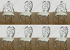 Silver Balloon Back Dining Chair Set (8) ~