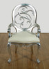 Silver Balloon Back Dining Chair Set (8) ~