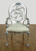Silver Balloon Back Dining Chair Set (8) ~