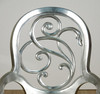 Silver Balloon Back Dining Chair Set (8) ~