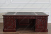 2pc Dark Mahogany Resolute Office Desk/Bookcase Set