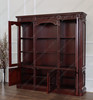 3pc Dark Mahogany Presidential Resolute Office Set w/ Bookcase