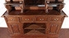 Solid Mahogany English Canopy Pub Bar with Stained Glass & Mirrors