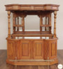 6.5ft Light Mahogany English Canopy Home Pub Bar