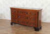 Egyptian Mappa Burl Inlay with Floral Marquetry Dresser