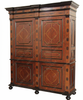Egyptian Mappa Burl Marquetry Cabinet