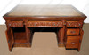 6ft Mappa Burl Inlay Resolute Oval Office Desk