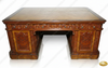 6ft Mappa Burl Inlay Resolute Oval Office Desk