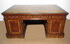 6ft Mappa Burl Inlay Resolute Oval Office Desk