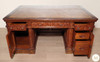 6ft Mappa Burl Inlay Resolute Oval Office Desk