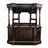 6.5ft Dark Walnut English Canopy Home Pub Bar