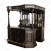 6.5ft Dark Walnut English Canopy Home Pub Bar