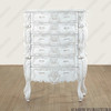 Rococo White Tall Chest