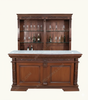 6.5ft Carved Mahogany Home Pub Bar w/ Marble