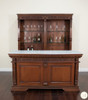 6.5ft Carved Mahogany Home Pub Bar w/ Marble
