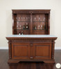 6.5ft Carved Mahogany Home Pub Bar w/ Marble