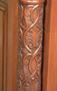 6.5ft Carved Mahogany Home Pub Bar w/ Marble