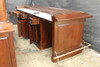 12ft Mahogany Pub Bar w/ Deep Marble Top Bartender Working Area