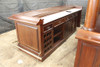 12ft Mahogany Pub Bar w/ Deep Marble Top Bartender Working Area