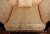 6pc Dark Burl / Gold Leaf Living Room Set