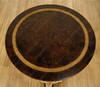 6pc Dark Burl Inlay & Gold Leaf Living Room Set