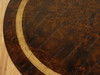 6pc Dark Burl / Gold Leaf Living Room Set