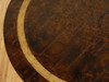 6pc Dark Burl / Gold Leaf Living Room Set