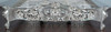 9pc Silver Leaf Rococo Bedroom Set
