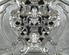 9pc Silver Leaf Rococo Bedroom Set