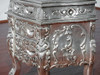 9pc Silver Leaf Rococo Bedroom Set