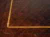 12pc French Burl Mahogany/Gold Marquetry Dining Set