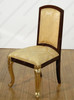 12pc French Burl Mahogany/Gold Marquetry Dining Set
