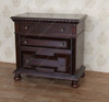 Casablanca Dark Salak Bedside Table Nightstand