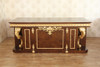 Mahogany & Mappa Burl Inlay Executive Office Empire Desk