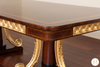 French Empire Inlaid Pedestal Dining Table
