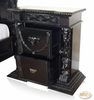 Black Gothic Nightstand Chests Pair (2)