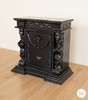 Black Gothic Nightstand Chests Pair (2)
