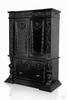 Black Gothic Ornate Wardrobe Armoire