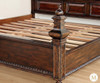 Mahogany Java Café Carved Panel Bed