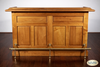 6ft Light Oak Finish Home Bar Front