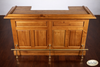 6ft Light Oak Finish Home Bar Front