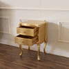 Gold Leaf French Style Nightstand Side Table