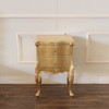 Gold Leaf French Style Nightstand Side Table