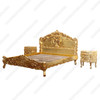 3-pc Gold Leaf Rococo Bedroom Set (Queen)
