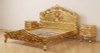 3-pc Gold Leaf Rococo Bedroom Set