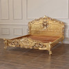 Gold Leaf Rococo Panel Bed (King)