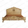Gold Leaf Rococo Panel Bed (King)