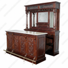 8ft Mahogany Victorian Marble Top Home Wine Bar