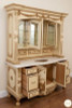 Antique Cream Bathroom Vanity Washstand w/ Medicine Cabinet